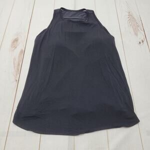 Shebird Freedom black racerback tank top built in bra top mesh XXL 8